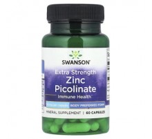 Swanson, Zinc Picolinate, Extra Strength , 50 mg, 60 Capsules