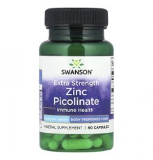Swanson, Zinc Picolinate, Extra Strength , 50 mg, 60 Capsules