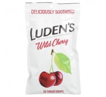 Luden's, Pectin Lozenge/Oral Demulcent, Wild Cherry, 30 Throat Drops