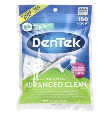 DenTek, Advanced Clean Floss Picks, Mouthwash Blast, 150 Floss Picks