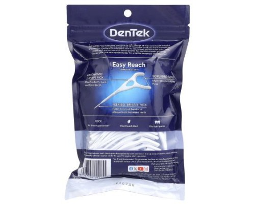 DenTek, Complete Clean®, Easy Reach Floss Picks, Mouthwash Blast, 75 Floss Picks DenTek, Complete Clean®, Easy Reach Floss Picks, Mouthwash Blast, 75 Floss Picks