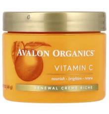 Avalon Organics, Vitamin C, Renewal Creme Riche, 1.7 oz (48 g)