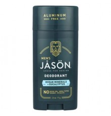 Jason Natural, Men's, Deodorant, Aluminum Free, Ocean Minerals + Eucalyptus, 2.5 oz (71 g)