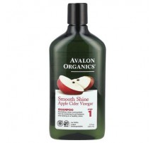 Avalon Organics, Shampoo, Smooth Shine, Step 1, Apple Cider Vinegar, 11 fl oz (325 ml)
