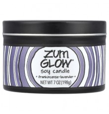 ZUM, Glow®, Soy Candle, Frankincense-Lavender, 7 oz (198 g) (Discontinued Item)