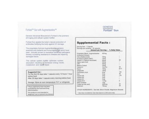 ENADA, Fortizel Sun®, Cellular System Fortifier, 30 Capsules ENADA, Fortizel Sun®, Cellular System Fortifier, 30 Capsules