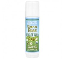 Sierra Bees, Chest Rub Balm Stick, Eucalyptus & Peppermint, 0.6 oz (17 g)