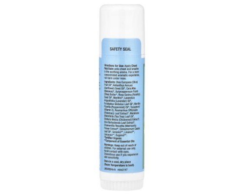 Sierra Bees, Chest Rub Balm Stick, Eucalyptus & Peppermint, 0.6 oz (17 g)