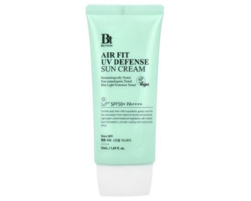 Benton, Air Fit UV Defense Sun Cream, SPF 50+ PA++++, 1.69 fl oz (50 ml) Benton, Air Fit UV Defense Sun Cream, SPF 50+ PA++++, 1.69 fl oz (50 ml)