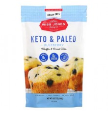 Miss Jones Baking Co, Keto & Paleo Blueberry Muffin & Bread Mix, 10.57 oz (300 g)