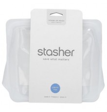 Stasher, Stand-Up Mega, Silicon Storage Bag, Clear, 104 fl oz (3.07 L)