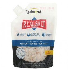 Redmond Trading Company, Real Salt, Ancient Coarse Sea Salt, Grinder Refill Salt, 16 oz (454 g)