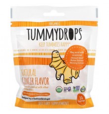 Tummydrops, Organic Natural Ginger, 33 Lozenges