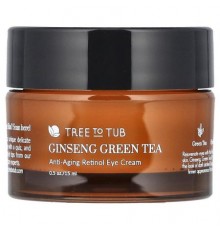 Tree To Tub, Ginseng Green Tea, Anti-Aging Retinol Eye Cream, 0.5 oz (15 ml)