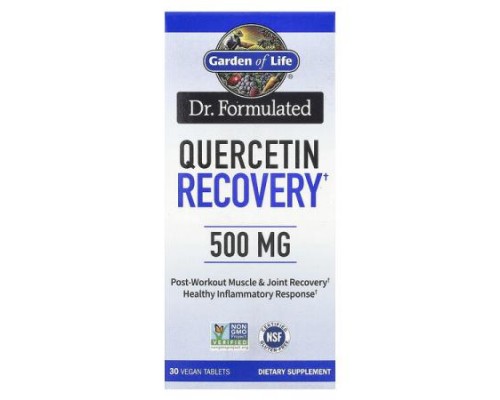 Garden of Life, Dr. Formulated, Quercetin Recovery, 30 Vegan Tablets Garden of Life, Dr. Formulated, Quercetin Recovery, 30 Vegan Tablets