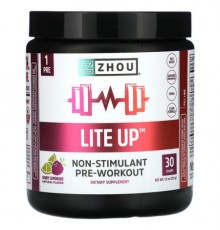 Zhou Nutrition, Lite Up, Non-Stimulant Pre-Workout, Berry Lemonade, 7.5 oz (213 g)