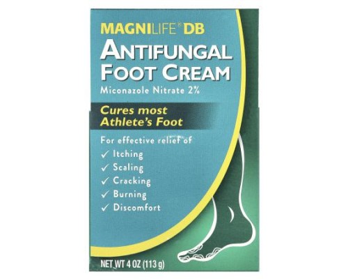 MagniLife, Antifungal Foot Cream, Miconazole Nitrate 2%, 4 oz (113 g) MagniLife, Antifungal Foot Cream, Miconazole Nitrate 2%, 4 oz (113 g)