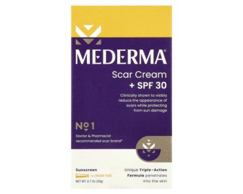 Mederma, Scar Cream + SPF 30, 0.7 oz (20 g) Mederma, Scar Cream + SPF 30, 0.7 oz (20 g)