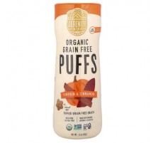 Serenity Kids, Organic Grain Free Puffs, Pumpkin & Cinnamon, 1.5 oz (42 g)