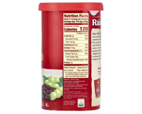 Sun-Maid, California Sun-Dried Organic Raisins, 18 oz (510 g)
