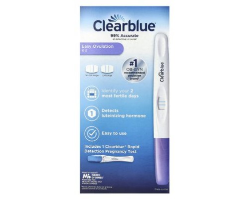 Clearblue, Easy Ovulation Kit, 10 Ovulation Tests + 1 Pregnancy Test Clearblue, Easy Ovulation Kit, 10 Ovulation Tests + 1 Pregnancy Test