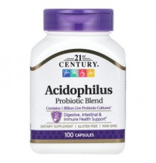 21st Century, Acidophilus Probiotic Blend, 100 Capsules
