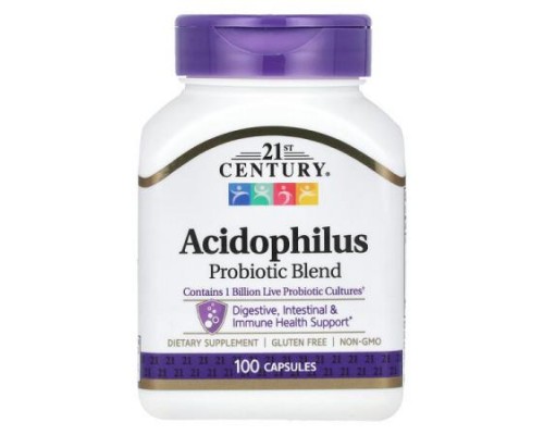 21st Century, Acidophilus Probiotic Blend, 100 Capsules 21st Century, Acidophilus Probiotic Blend, 100 Capsules