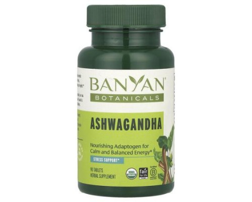 Banyan Botanicals, Ashwagandha, 90 Tablets (500 mg per Tablet) Banyan Botanicals, Ashwagandha, 90 Tablets (500 mg per Tablet)