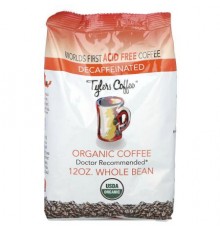 Tylers Coffees, Organic Coffee, Whole Bean, Decaffeinated, 12 oz