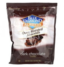 Blue Diamond, Almonds, Oven Roasted Almonds, Dark Chocolate, 25 oz (709 g)