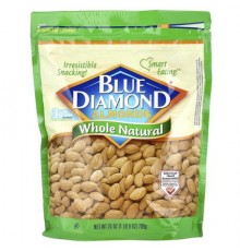 Blue Diamond, Almonds, Whole Natural, 25 oz (709 g)