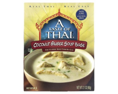 A Taste Of Thai, Coconut Ginger Soup Base, 2.1 oz (60 g) A Taste Of Thai, Coconut Ginger Soup Base, 2.1 oz (60 g)