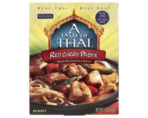 A Taste Of Thai, Red Curry Paste, 1.75 oz (50 g) A Taste Of Thai, Red Curry Paste, 1.75 oz (50 g)