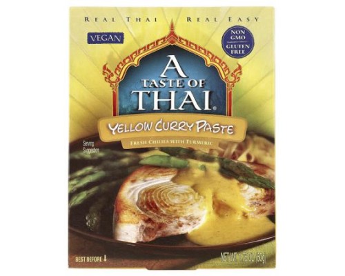 A Taste Of Thai, Yellow Curry Paste, 1.75 oz (50 g) A Taste Of Thai, Yellow Curry Paste, 1.75 oz (50 g)