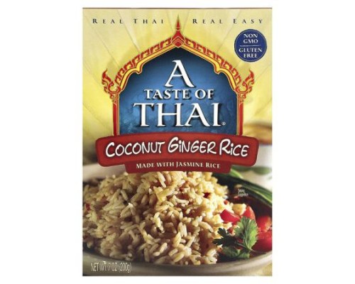 A Taste Of Thai, Coconut Ginger Rice, 7 oz (200 g) A Taste Of Thai, Coconut Ginger Rice, 7 oz (200 g)