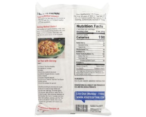 A Taste Of Thai, Rice Noodles, Linguine, 16 oz (454 g) A Taste Of Thai, Rice Noodles, Linguine, 16 oz (454 g)