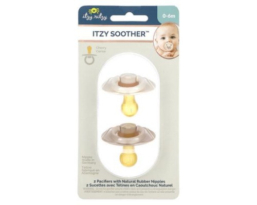 itzy ritzy, Itzy Soother, Pacifiers with Natural Rubber Nipples, 0-6 Months, Coconut & Toast, 2 Pacifiers itzy ritzy, Itzy Soother, Pacifiers with Natural Rubber Nipples, 0-6 Months, Coconut & Toast, 2 Pacifiers