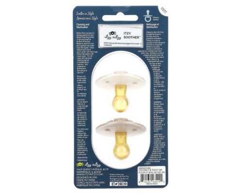 itzy ritzy, Itzy Soother, Pacifiers with Natural Rubber Nipples, 0-6 Months, Coconut & Toast, 2 Pacifiers itzy ritzy, Itzy Soother, Pacifiers with Natural Rubber Nipples, 0-6 Months, Coconut & Toast, 2 Pacifiers