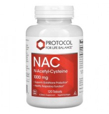 Protocol for Life Balance, NAC, 1,000 mg, 120 Tablets
