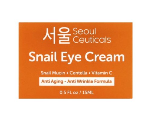 SeoulCeuticals, Snail Eye Cream, 0.5 fl oz (15 ml) SeoulCeuticals, Snail Eye Cream, 0.5 fl oz (15 ml)