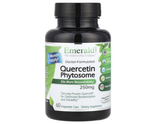 Emerald Laboratories, Quercetin Phytosome, 250 mg, 60 Vegetable Caps