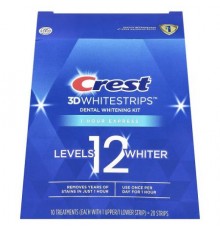Crest, 3D Whitestrips™, Dental Whitening Kit, 1 Hour Express, 20 Strips