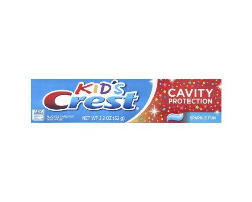 Crest, Kids, Cavity Protection, Fluoride Anticavity Toothpaste, Sparkle Fun, 2.2 oz (62 g) Crest, Kids, Cavity Protection, Fluoride Anticavity Toothpaste, Sparkle Fun, 2.2 oz (62 g)