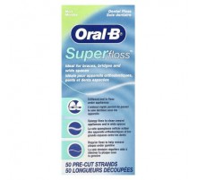 Oral-B, Super Floss™, Mint, 50 Pre-Cut Strands