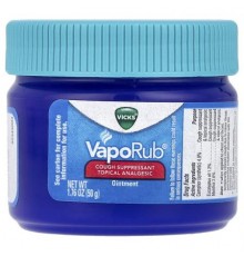 Vicks, VapoRub®, Cough Suppressant Topical Analgesic Ointment, 1.76 oz (50 g)