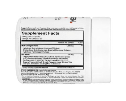 Codeage, Multi Collagen + Gut Blend, 90 Capsules