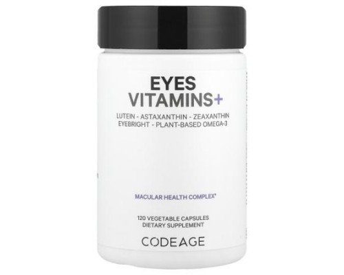 Codeage, Eyes Vitamins+, 120 Vegetable Capsules Codeage, Eyes Vitamins+, 120 Vegetable Capsules
