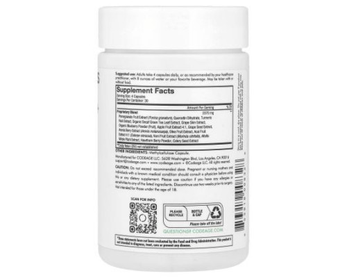 Codeage, Polyphenols Broad Spectrum+, 120 Capsules