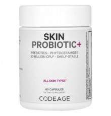 Codeage, Skin Probiotic+, 50 Billion CFU, 60 Capsules