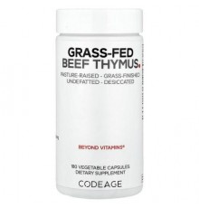 Codeage, Grass Fed Beef Thymus, 180 Capsules